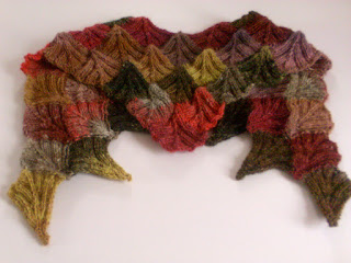 modular knitted shawl 