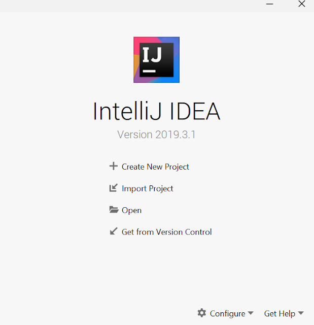 IntelliJ IDE, create new project