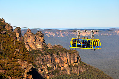 three sisters in the blue mountains with skyway ride