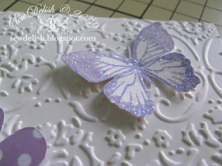 Cricut expression Cuttlebug provocraft embossing folder cartridge card butterfly emboss