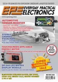 EPE Everyday Practical Electronics - July 2018 | ISSN 0262-3617 | TRUE PDF | Mensile | Professionisti | Elettronica | Tecnologia
Everyday Practical Electronics is a UK published magazine that is available in print or downloadable format.
Practical Electronics was a UK published magazine, founded in 1964, as a constructors' magazine for the electronics enthusiast. In 1971 a novice-level magazine, Everyday Electronics, was begun by the same publisher. Until 1977, both titles had the same production and editorial team.
In 1986, both titles were sold by their owner, IPC Magazines, to independent publishers and the editorial teams remained separate.
By the early 1990s, the title experienced a marked decline in market share and, in 1992, it was purchased by Wimborne Publishing Ltd. which was, at that time, the publisher of the rival, novice-level Everyday Electronics. The two magazines were merged to form Everyday with Practical Electronics (EPE) - the «with» in the title being dropped from the November 1995 issue. In February 1999, the publisher acquired the former rival, Electronics Today International, and merged it into EPE.