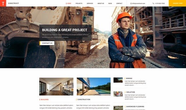 Construct - Building & Construction PSD Template