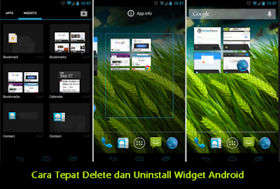 Cara Tepat Delete dan Uninstall Widget Android