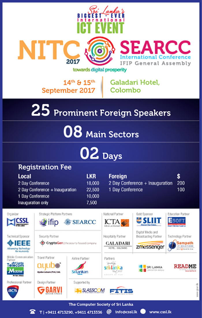 CSSL | Register Now - Sri Lanka's BIGGEST EVER International ICT EVENT.