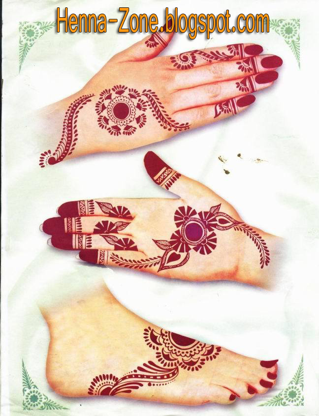 Simple Indianstyle henna tattoo design
