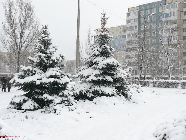 Зима в Днепродзержинске.