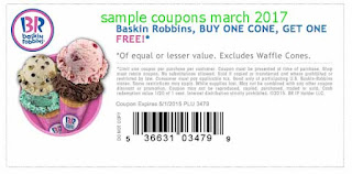 Baskin Robbins coupons march 2017