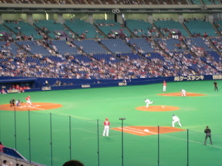 First pitch, Carp vs. Dragons