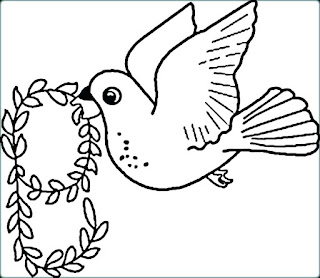 Printable Dove Coloring Sheet