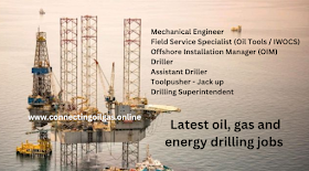 Latest oil, gas and energy drilling jobs 