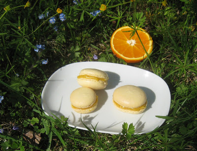 Macarons mit Orange Curd Füllung