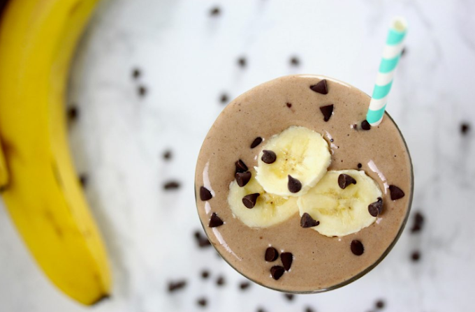 Chocolate Peanut Butter Banana Shake #drink #recipes