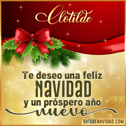 Feliz Navidad Clotilde Feliz Navidad Clotilde