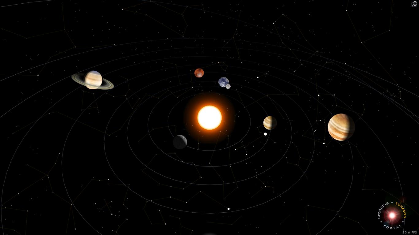 Links Through Space Story 3d Models Solar System Sun Moon