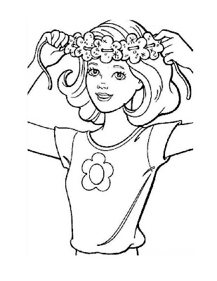 Girl Coloring Pages Print on Barbie Coloring Pages    And On This Coloring Page