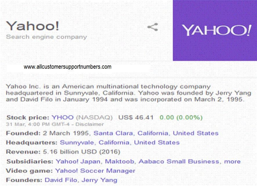 Yahoo Aol Hp Facebook Customer Support Number 1800 201 6467