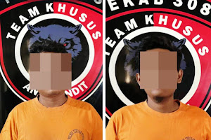 Dua Pencuri Kabel Tembaga di PT BST Digelandang ke Polsek Terusan Nunyai,  Satu Pelaku Masih Buron