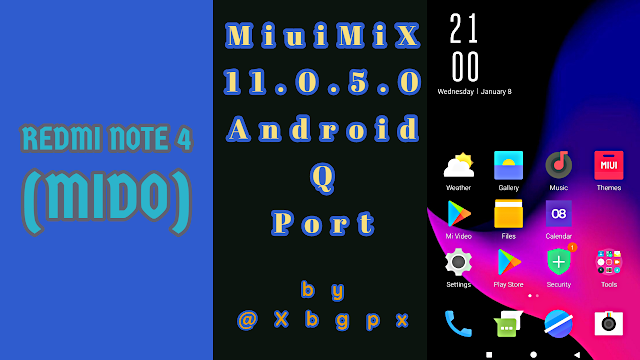 MiuiMiX 11.0.5.0 Android Q For Mido Port by @Xbgpx