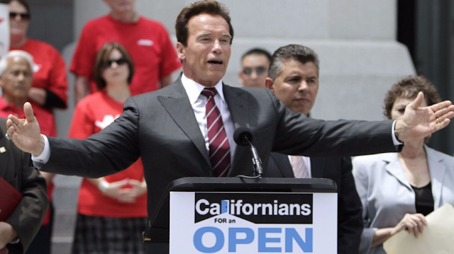 Los Angeles Mayor Garcetti bashes California's top-two primary while Arnold Schwarzenegger wants it to go nationwide