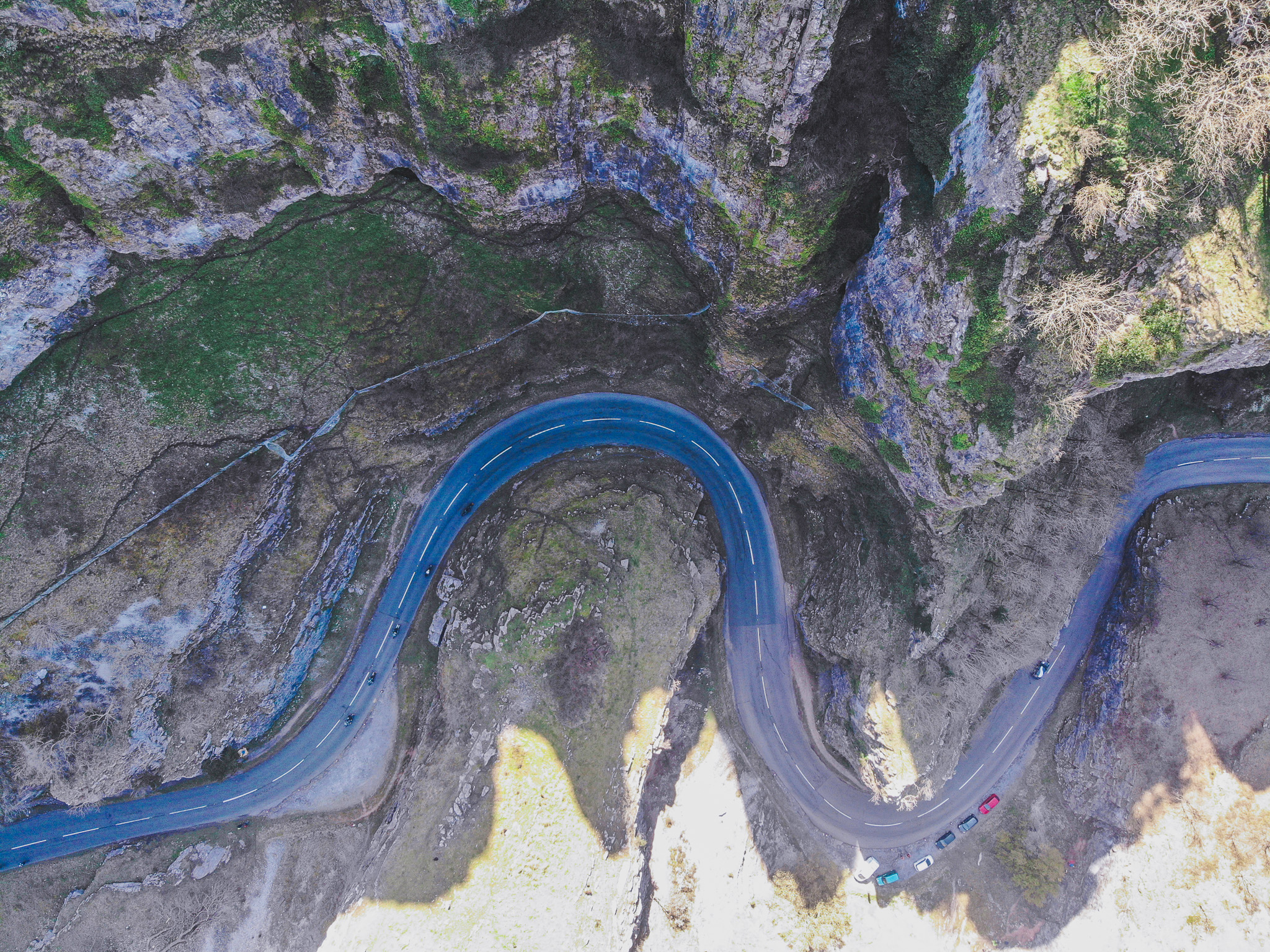 cheddar gorge from above