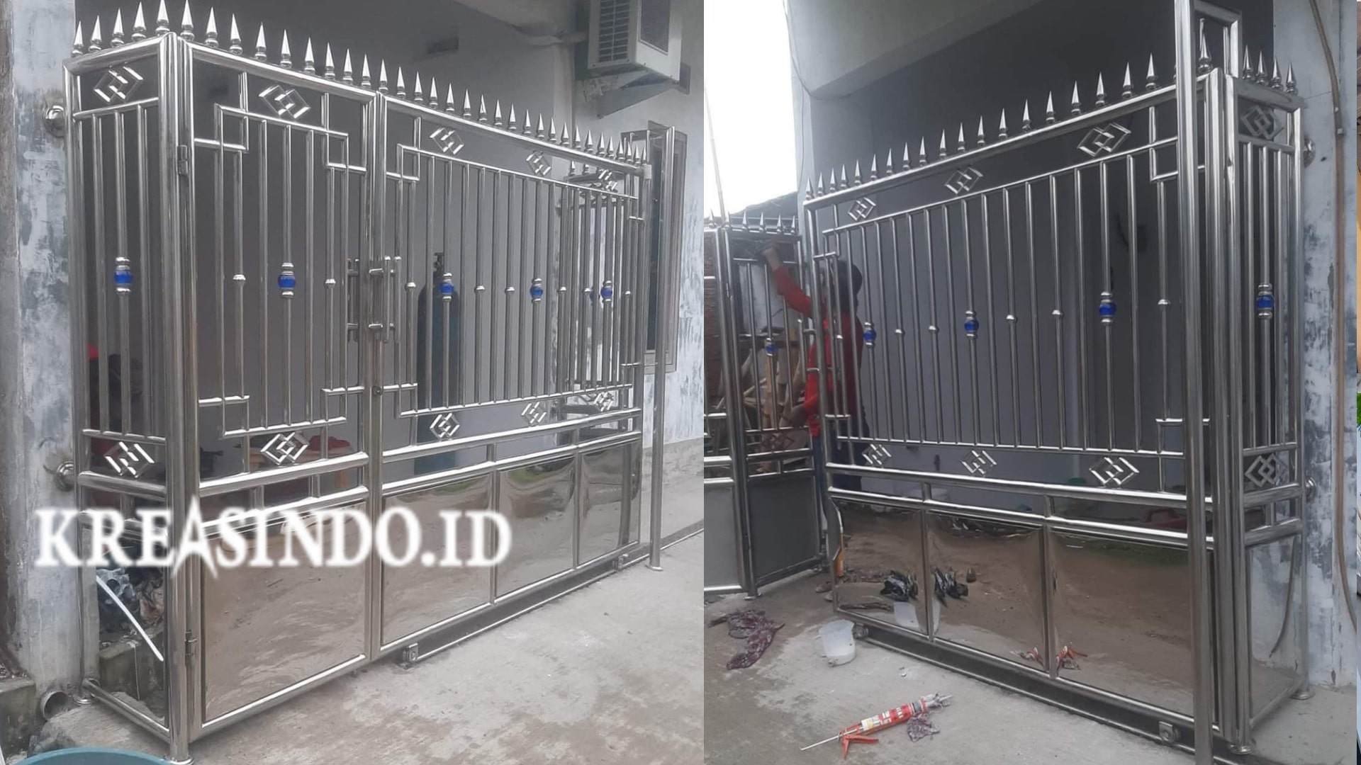 Pintu Pagar Stainless ini Bisa buat Referensi Rumah Anda