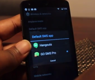 How to Change Default SMS App on Android Nexus 5