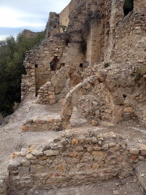 restos del castillo medieval de Xátiva