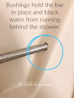 Loose shower bars are dangerous.