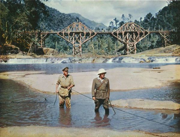 Alec Guinness and Sessue Hayakawa in The Bridge on the River Kwai