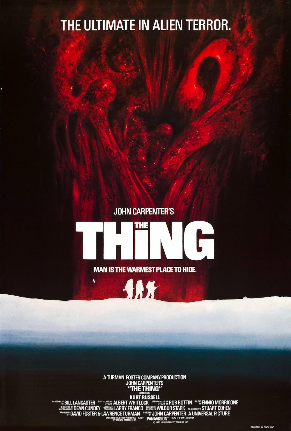 La Cosa (The Thing, 1982), póster de Les Edwards