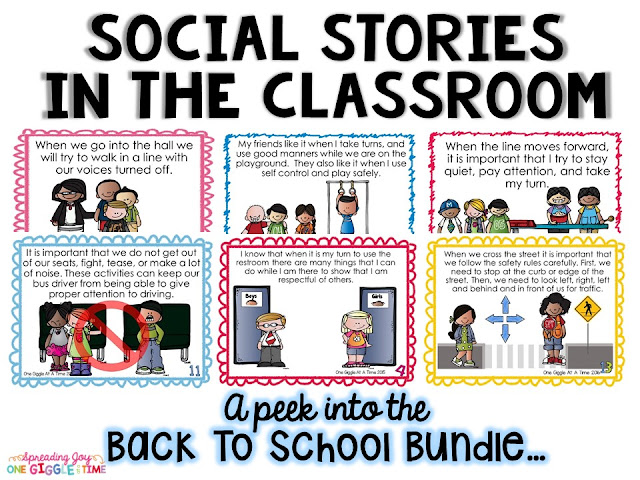 Using Classroom Social Stories is the perfect way to build strong classroom community. These social stories prepare students for back to school, safety procedures, cooperation, differences, special events, academic abilities, and getting along.