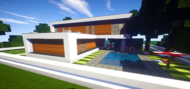 Casa Moderna Andyrplays Skybuild Construções De Minecraft