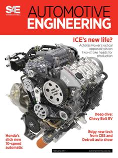 Automotive Engineering 2017-02 - February 2017 | ISSN 2331-7639 | TRUE PDF | Mensile | Professionisti | Meccanica | Progettazione | Automobili | Tecnologia
Automotive industry engineers and product developers are pushing the boundaries of technology for better vehicle efficiency, performance, safety and comfort. Increasingly stringent fuel economy, emissions and safety regulations, and the ongoing challenge of adding customer-pleasing features while reducing cost, are driving this development.
In the U.S., Europe, and Asia, new regulations aimed at reducing vehicle fuel consumption/CO2 are opening the door for exciting advancements in combustion engines, fuels, electrified powertrains, and new energy-storage technologies. Meanwhile, technologies that connect us to our vehicles are steadily paving the way toward automated and even autonomous driving.
Each issue includes special features and technology reports, from topics including:  vehicle development & systems engineering, powertrain & subsystems, environment, electronics, testing & simulation, and design for manufacturing