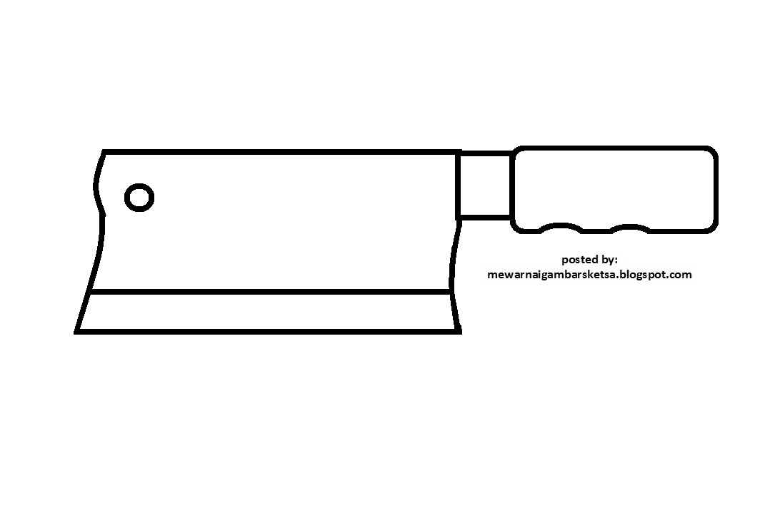 Mewarnai Gambar: Mewarnai Gambar Peralatan Dapur