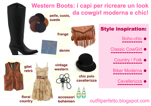 Come abbinare i COWBOY WESTERN BOOTS (outfit Autunno/Inverno)