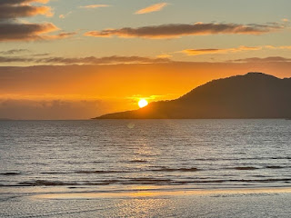 Sunrise. Over Hinchinbrook Island. Cardwell Qld