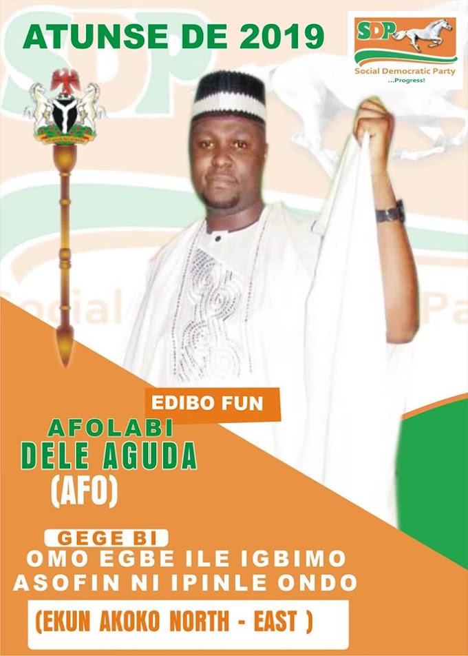 MY CONSTITUENCY... MY PRIORITY COME 2019.