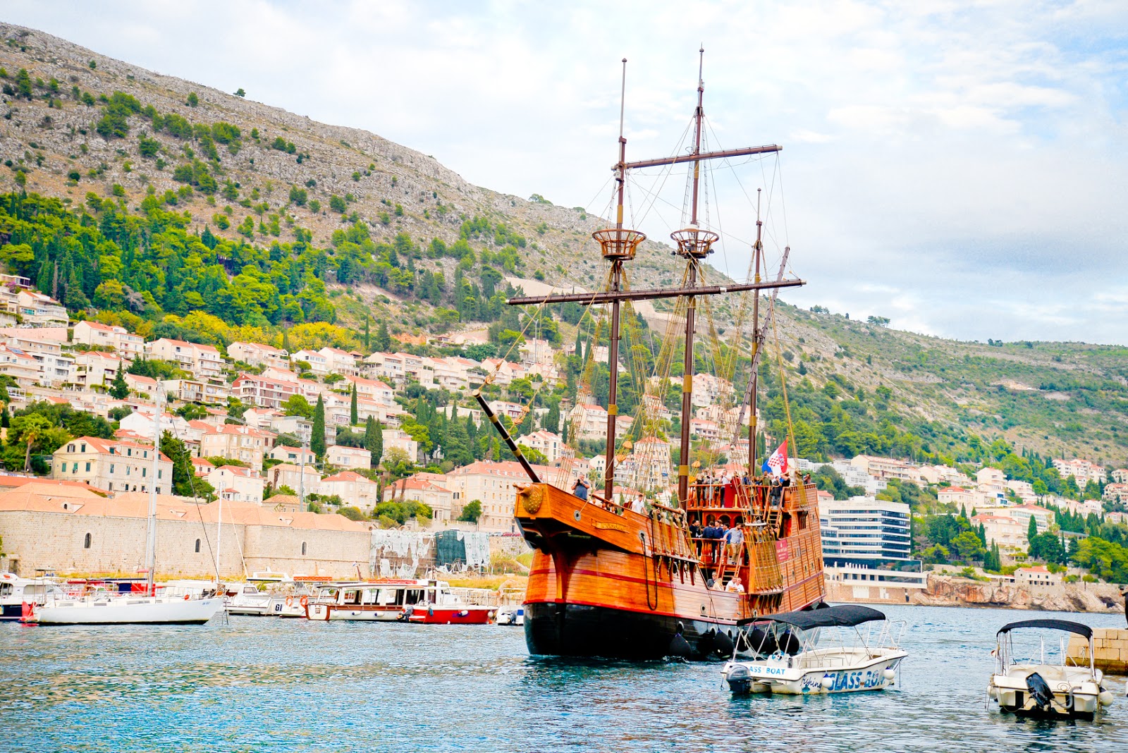 karaka ship dubrovnik, sunset cruise dubrovnik, karaka, croatia, 