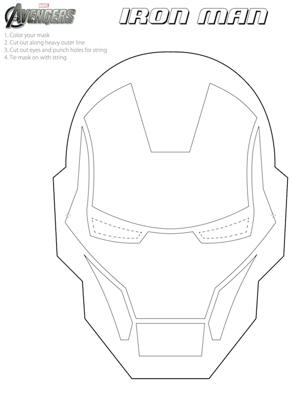 Download Avengers: Free Printable Coloring Masks. - Oh My Fiesta ...