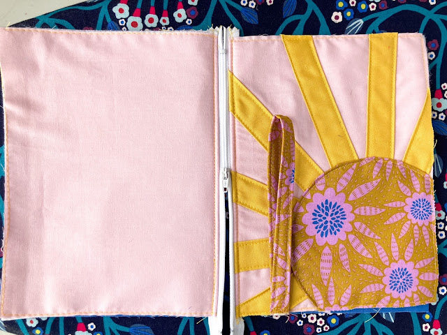 Sew a zipper pouch - Sunrise Zipper Pouch Free Pattern & Tutorial - Blue Susan Makes