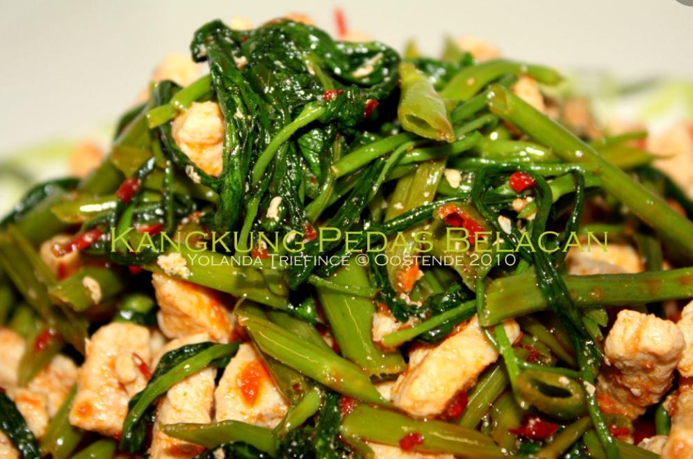 RESEP CAMPUR +++: Tumis Kangkung Pedas Belacan