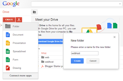 Membuat Folder di Google Drive