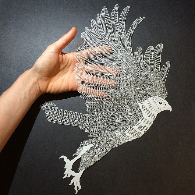 awesome plain paper art by Maude White
