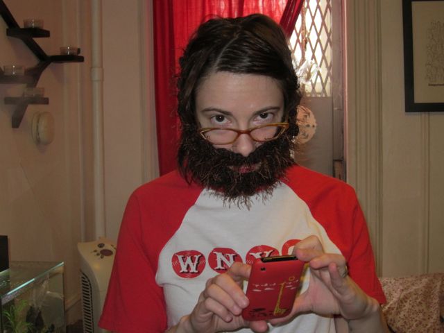 Crocheted Beard with Fun Fur