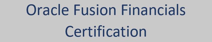 Oracle Fusion Financials Certification