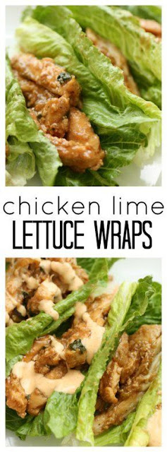 CHICKEN LIME LETTUCE WRAPS