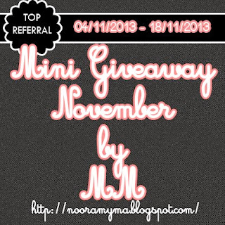 http://nooramyma.blogspot.com/2013/11/mini-giveaway-november-by-mm.html