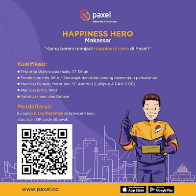 LOWONGAN KERJA KURIR ( HAPPINES HERO ) PAXEL