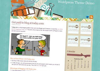 Memoriqu - Free Wordpress Scrapbooking Theme - 3 column design, right sidebar, post divider, page navigation, 3 column footer