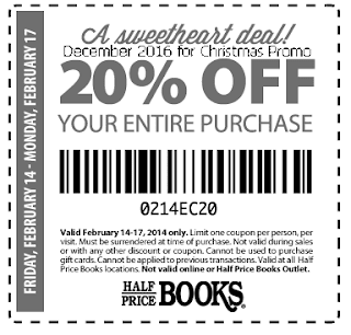 free Half Price Books coupons for december 2016